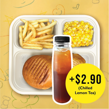 Load image into Gallery viewer, Beef Burger Kids Bento Delivery