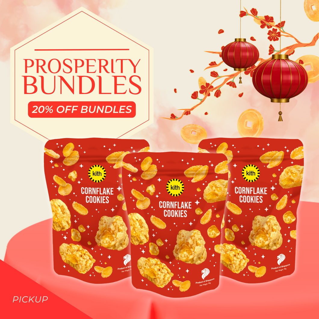 🧧 (PROSPERITY DELIGHT!) 20% OFF - 3x Cornflake Cookie Packet (Pickup)