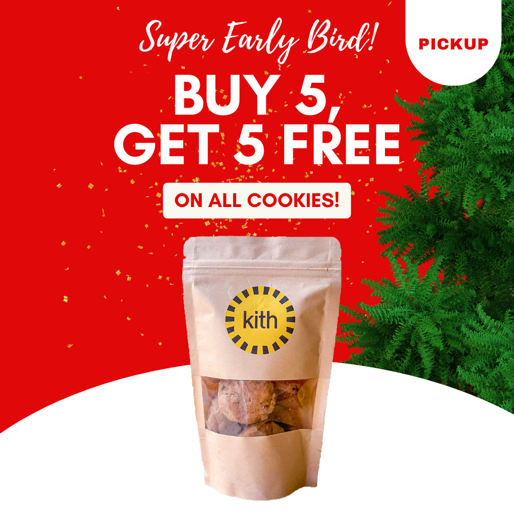 🎉 SUPER EARLY BIRD: Buy 5 Get 5 Free - Perfect Chocolate Chip Cookie Packet (Pickup)