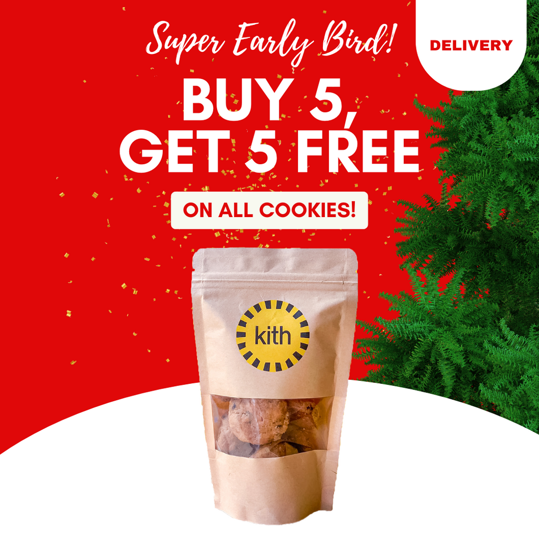 🚚 SUPER EARLY BIRD: Buy 5 Get 5 Free - Perfect Chocolate Chip Cookie Packet (Delivery)