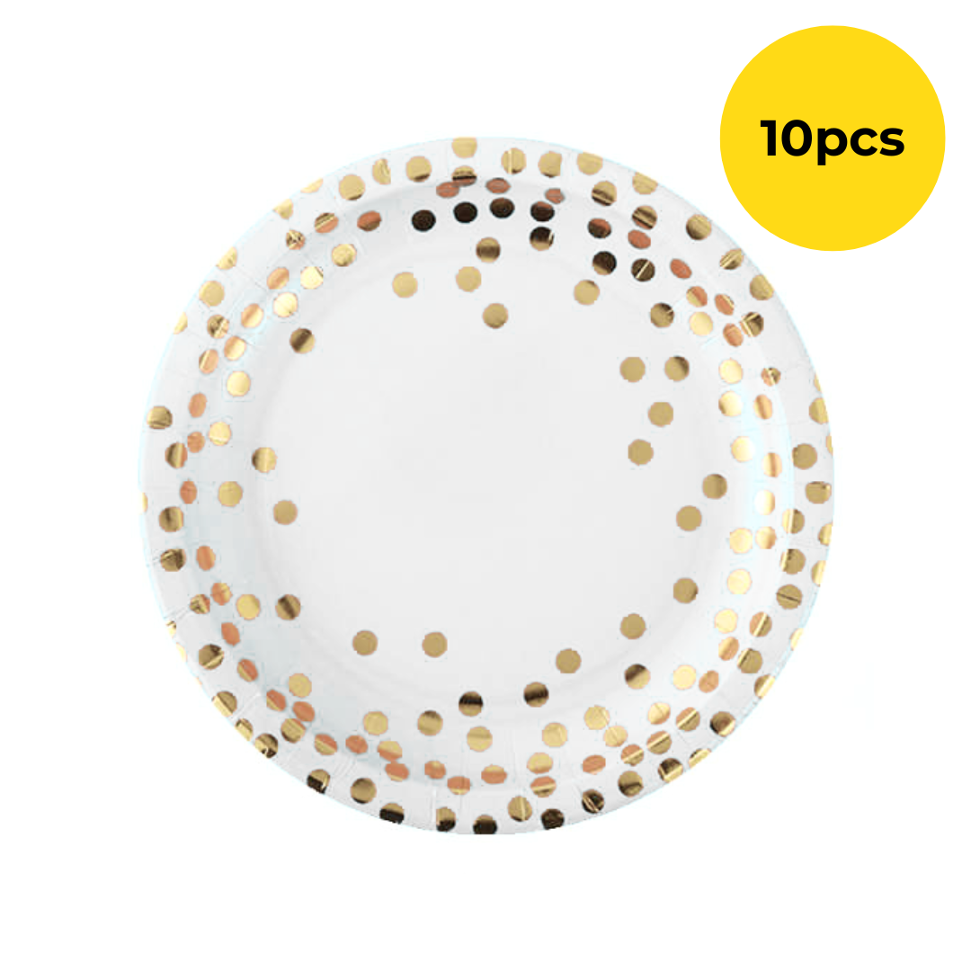 Gold theme: Disposable Paper Plates