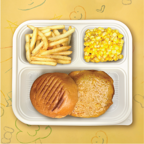 Beef Burger Kids Bento Delivery