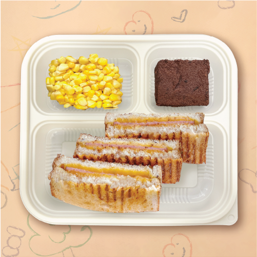 Ham & Cheese Toastie Kids Bento Delivery
