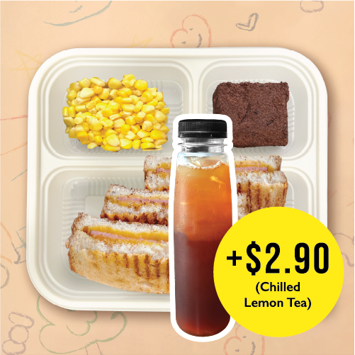Ham & Cheese Toastie Kids Bento Delivery