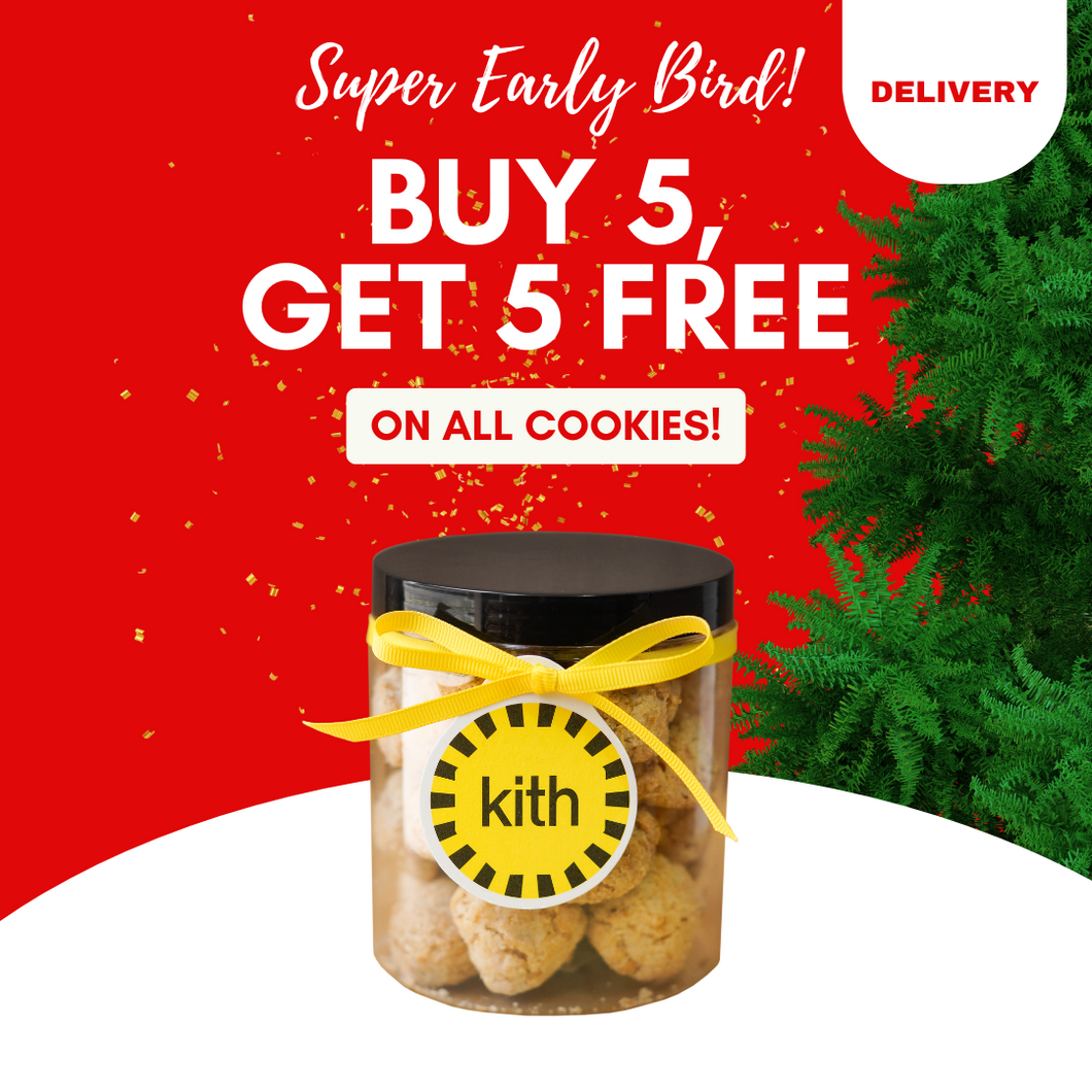 🚚 SUPER EARLY BIRD: Buy 5 Get 5 Free - Cornflake Cookie Plastic Jar (Delivery)