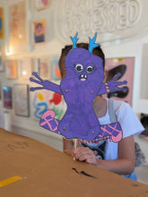 Load image into Gallery viewer, Kids Monster Puppet Art Workshop
