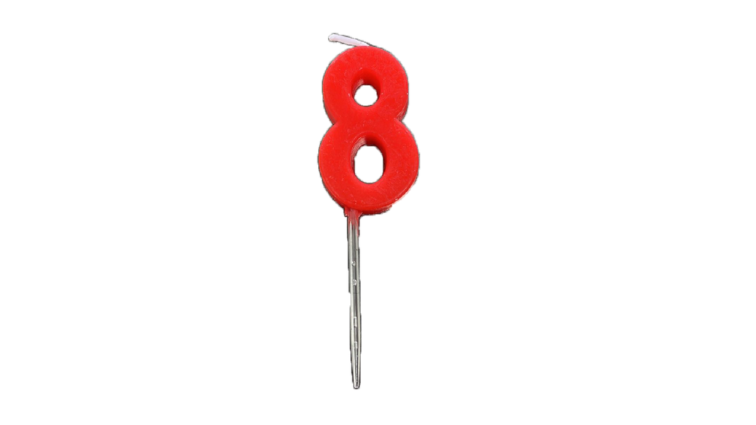 Number '8' Candle